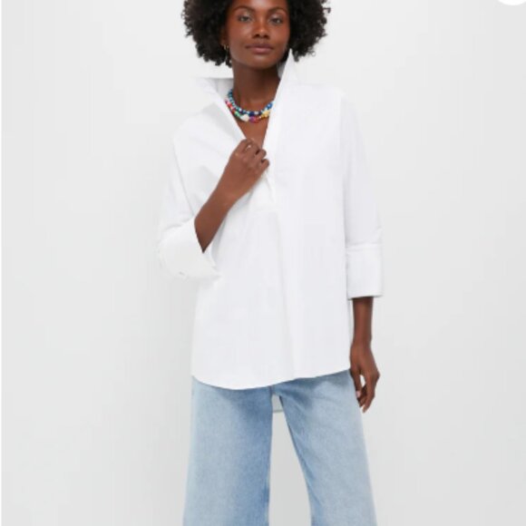 Tuckernuck Tops - TUCKERNUCk Blanc Willow Blouse.   White Medium